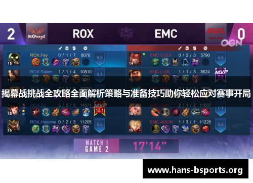 揭幕战挑战全攻略全面解析策略与准备技巧助你轻松应对赛事开局 揭幕战挑战全攻略全面解析策略与准备技巧助你轻松应对赛事开局